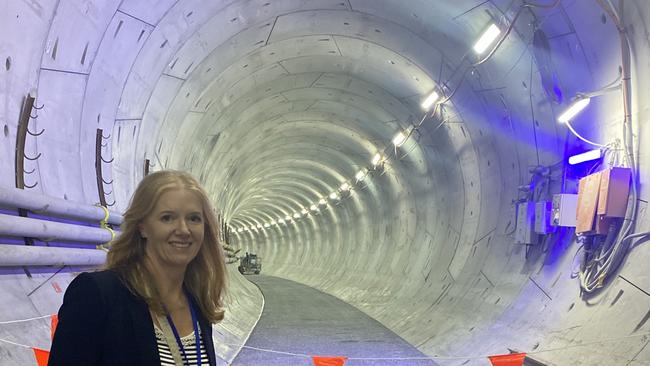 Fiona Doherty was among about 100 people this year who became some of the only ones who will ever walk inside a Cross River Rail tunnel.