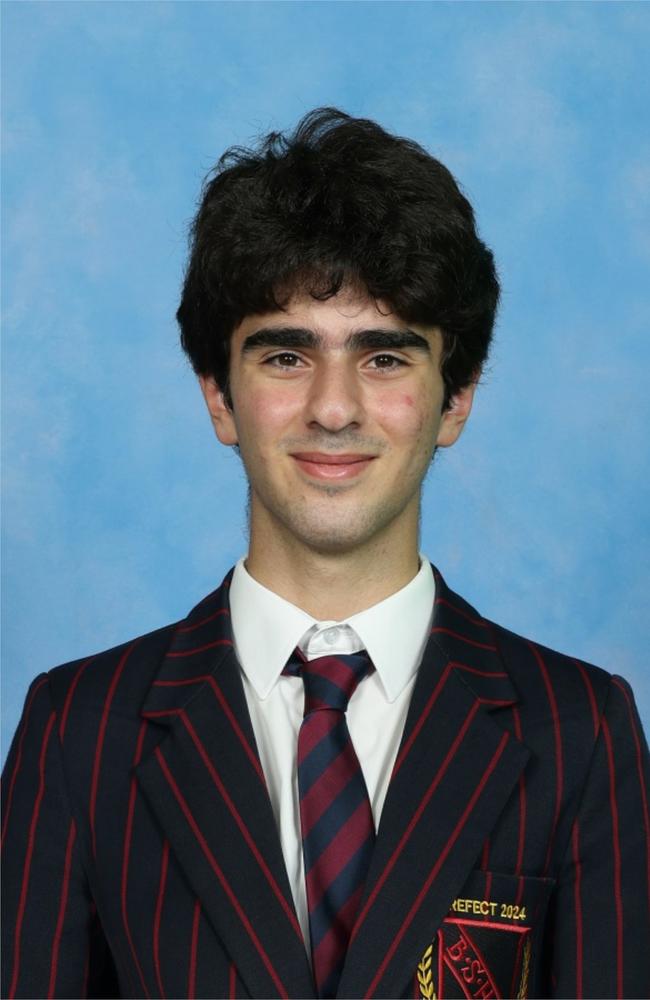 Brisbane State High School 2024 high achieving student Antoine Ghafari. Picture: supplied