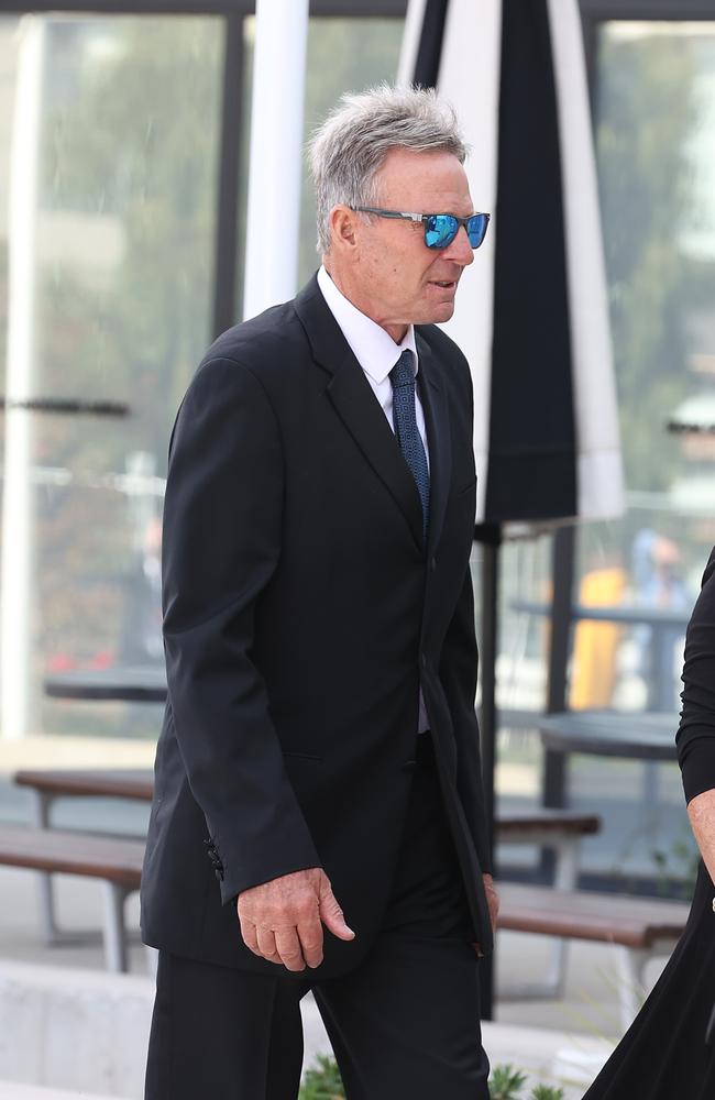 Sam Newman outside the St Kilda Football Club. Picture: David Caird