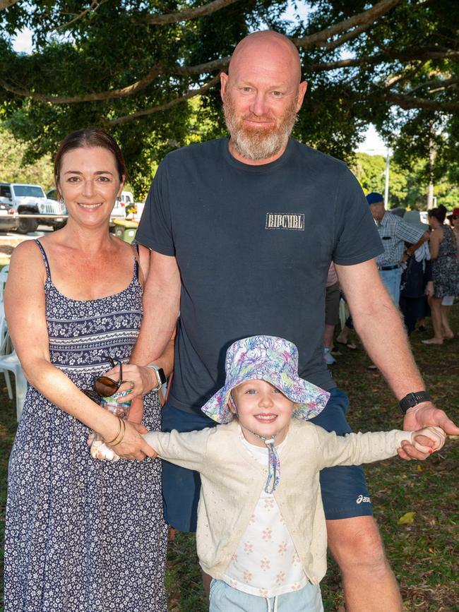 Rodger and Sandra Sharp with Amelia Roberts at the official opening of Seaforth Esplanade Redevelopment Saturday 2 September 2023 Picture: Michaela Harlow