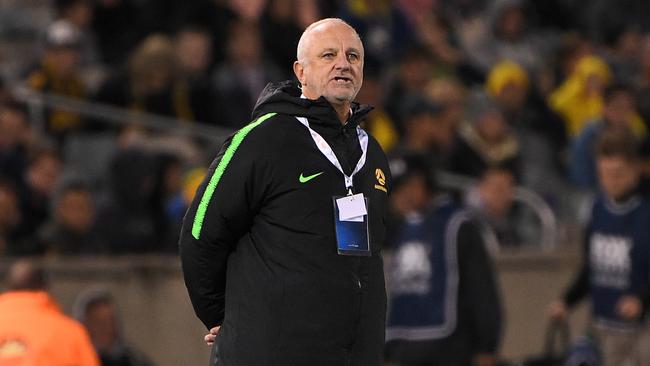 Socceroos coach Graham Arnold. Picture: AAP Image/James Gourley