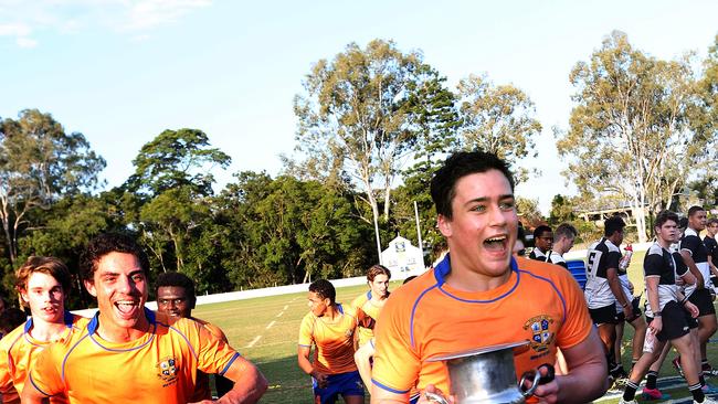 Captain Lachlan Howse after last season’s win. (AAP Image/Richard Waugh)