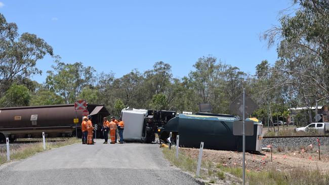 A truck crashed into a train on Gehrke Rd, Burua around 10:20am 22 November 2019