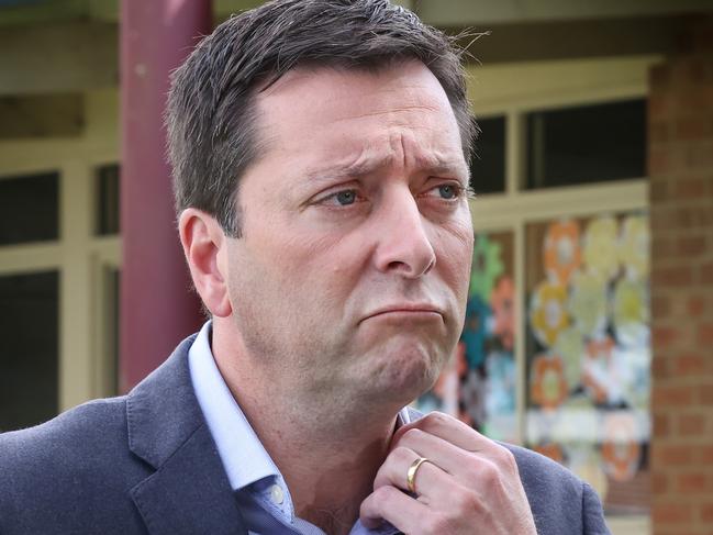 Matthew Guy has defended his attendance at the lunch in Albert Park. Picture: David Caird