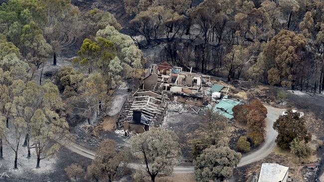 Destroyed property near Charleston. Picture: Naomi Jellicoe