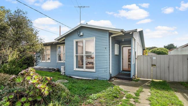 The four-bedroom house at 6 Orchid St, Norlane, is listed for sale with price hopes from $500,000 to $550,000.
