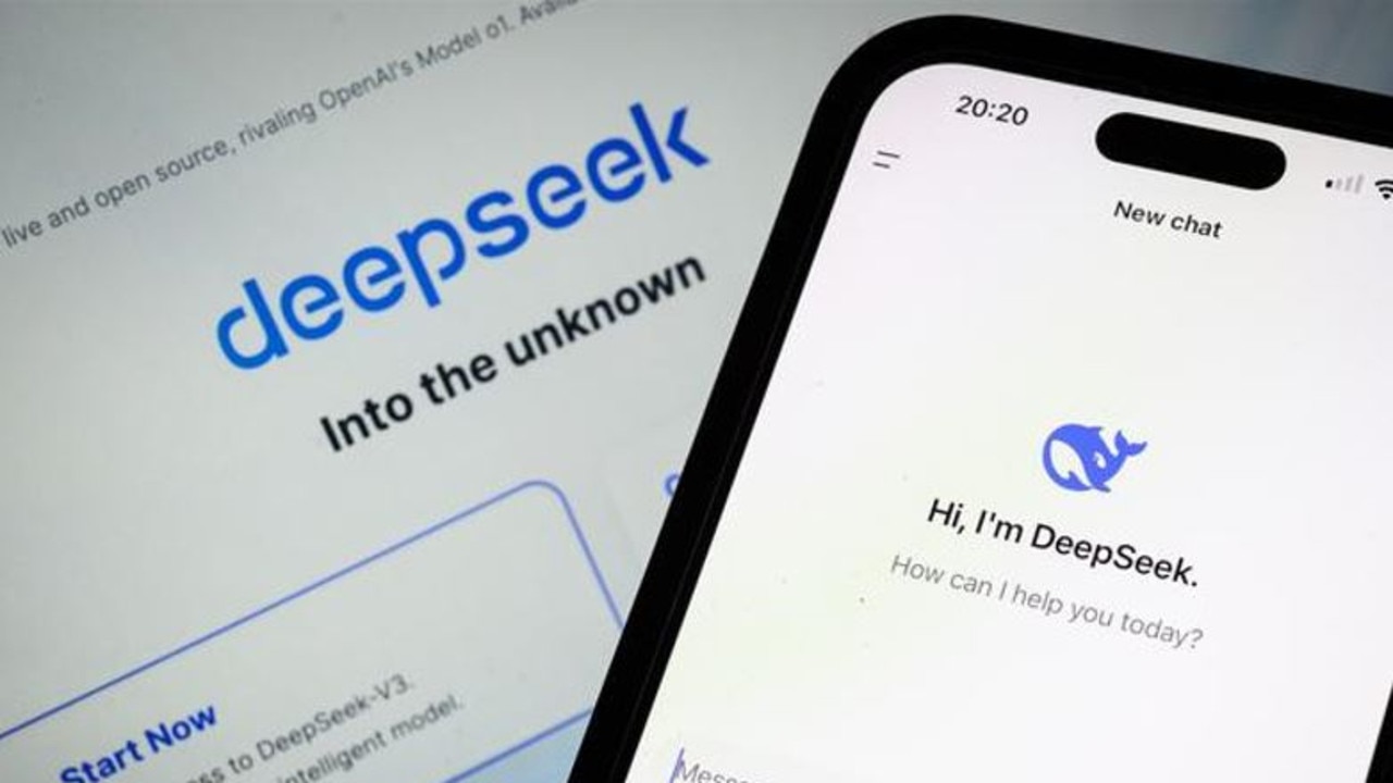 The unveiling of China’s AI assistant DeepSeek has sent shockwaves through the tech sector. Picture: Leon Neal/Getty Images