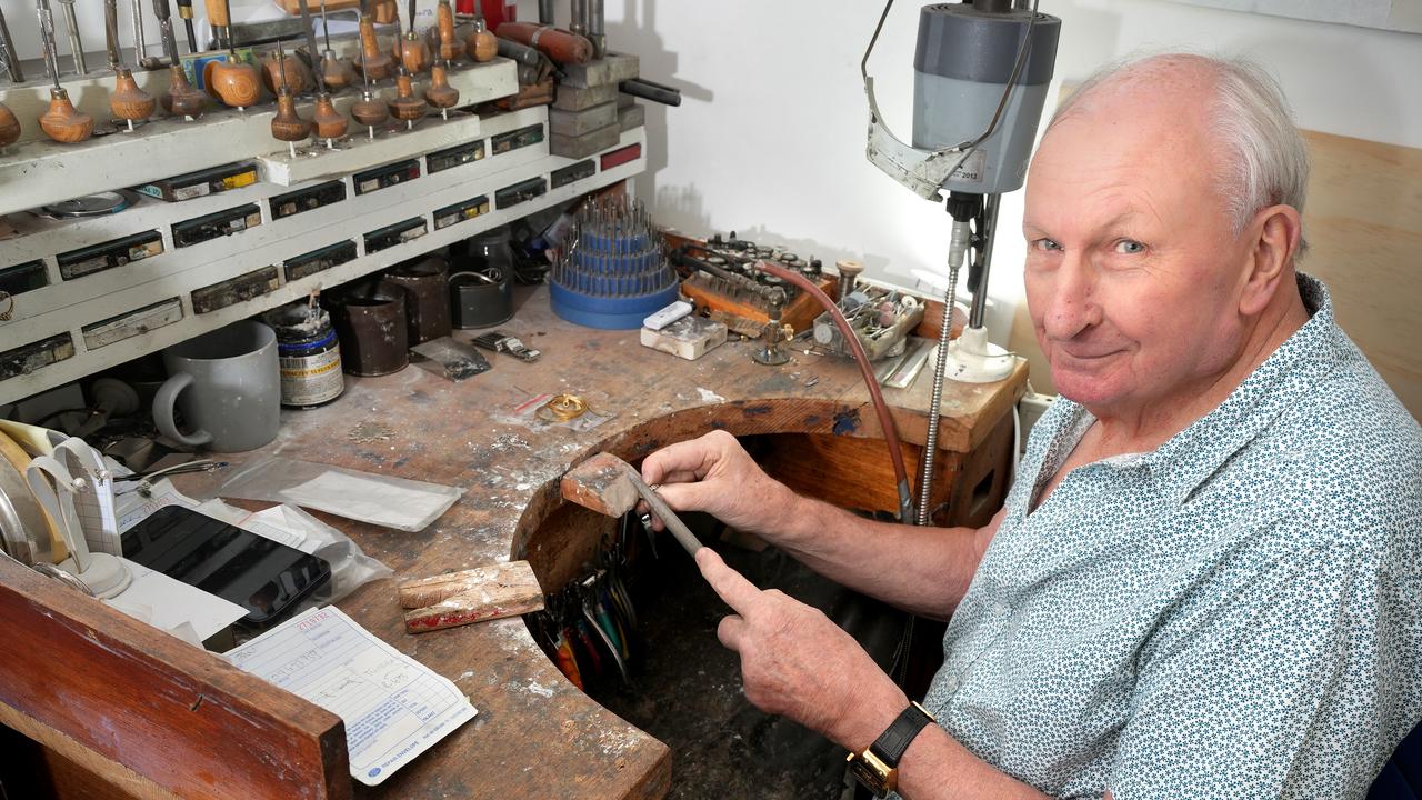 Stirling jeweller Chris Sheehan, 76, is celebrating 60 years in the jewellery business. Picture: Dean Martin