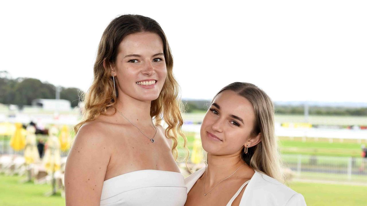 Nicola Hewitt and Zoe Clewett at the Noosa Cup Race Day. Picture: Patrick Woods.