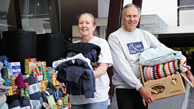 Ian McGregor and Lynette Favelle from Street Mission at Dee Why RSL. Picture: Adam Yip / Manly Daily