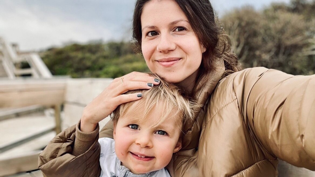 Jordan Ablett with her son Levi. Picture: Supplied