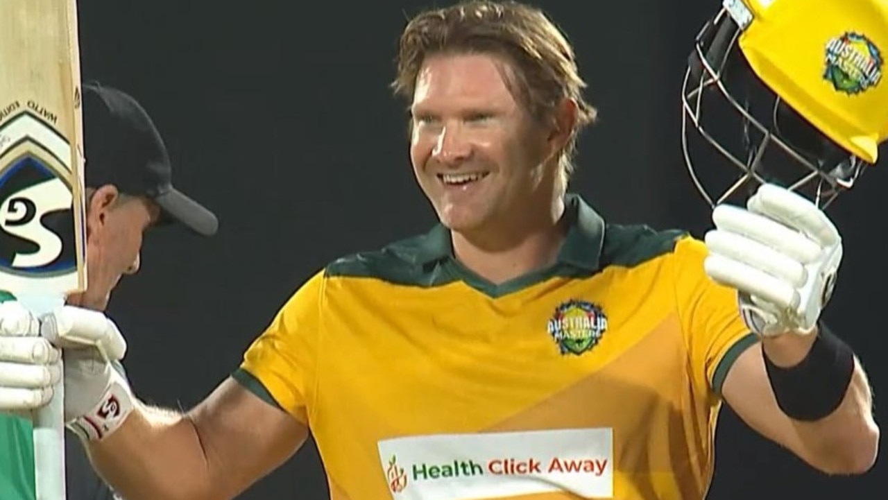 Shane Watson blasted a century in the International Masters League T20, 2025