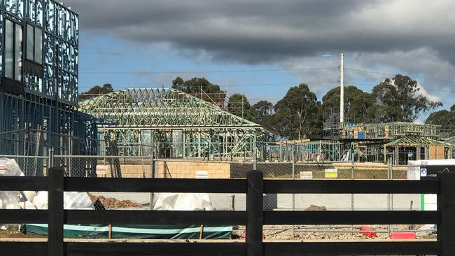 Construction in Emerald Hills. Picture: supplied.