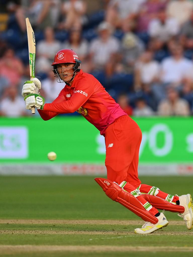 Tom Banton for the Welsh Fire bats in the Hundred Picture: Dan Mullan/Getty Images