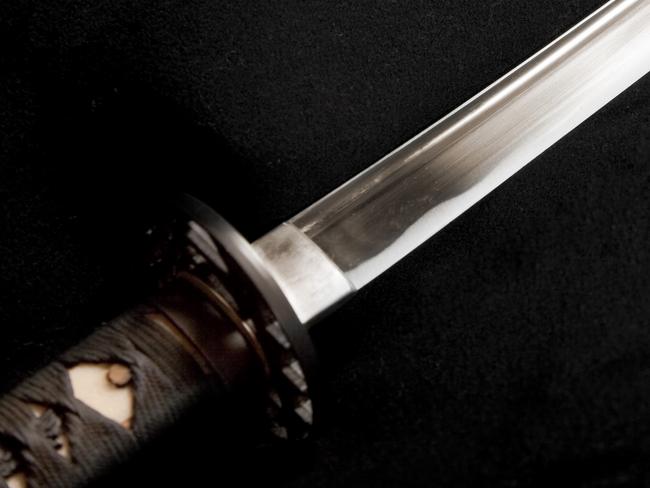 A selectively lit samurai sword on a black background. Picture: iStock