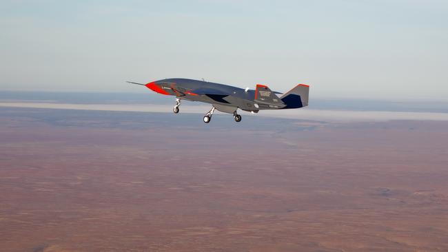 The Australian-developed Boeing Loyal Wingman uncrewed aircraft completes its first test flight at RAAF Base Woomera.