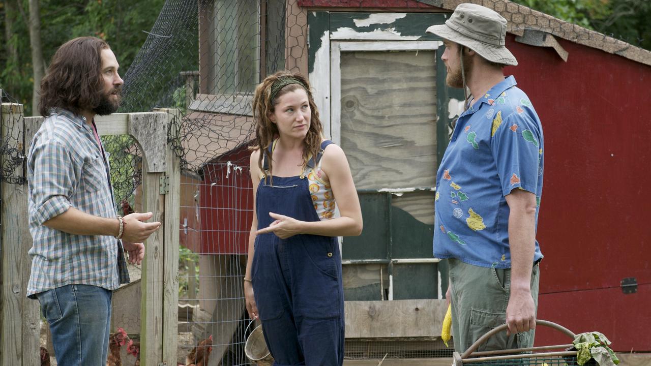 Actor Paul Rudd and Kathryn Hahn in a scene from 2011’s My Idiot Brother. Picture: Roadshow Films