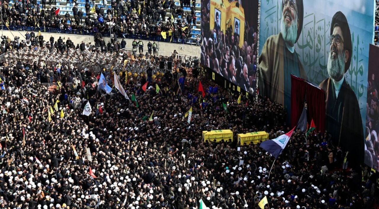 Thousands attend funeral for slain Hezbollah leader Hassan Nasrallah