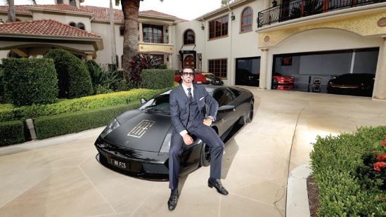 Travers Beynon, AKA The Candyman, at his Helensvale home. Picture: Glenn Hampson.