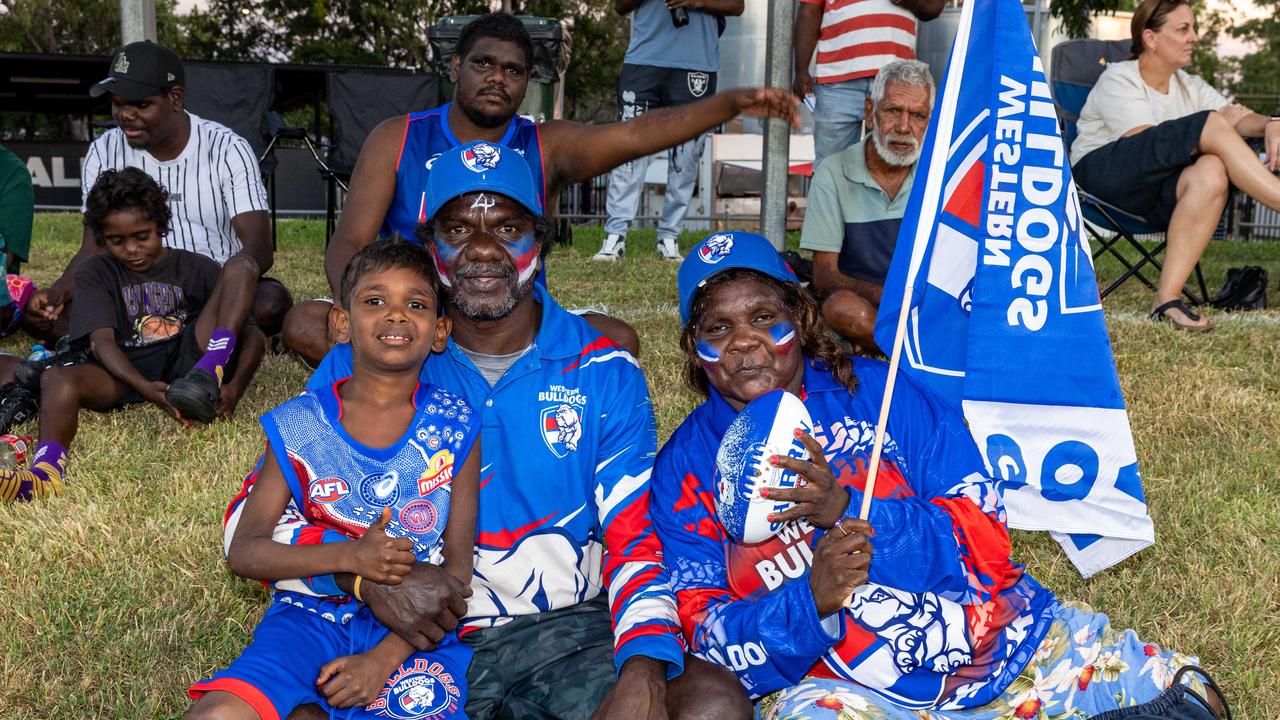 Fans at the Gold Coast Suns v Western Bulldogs 2025 AFL match at TIO Stadium. Picture: Pema Tamang Pakhrin