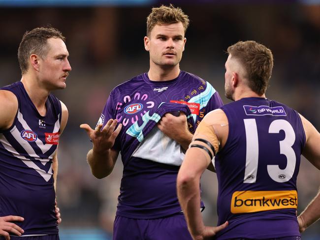 Sean Darcy was subbed out. Picture: Paul Kane/Getty Images