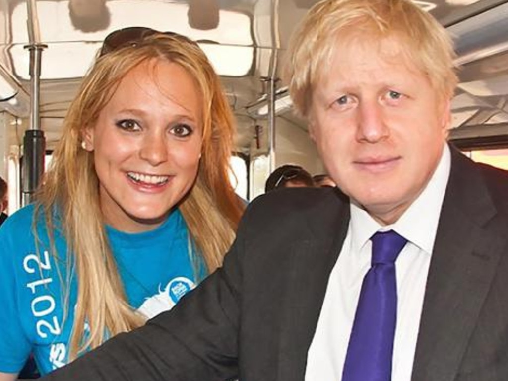 Jennifer Arcuri joining Boris Johnson on his mayoral campaign in 2012. Her firm received cash from an agency for which he was responsible.