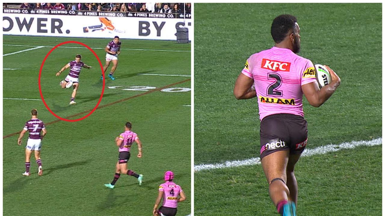 Manly tried a kicking duel and it didn't work.