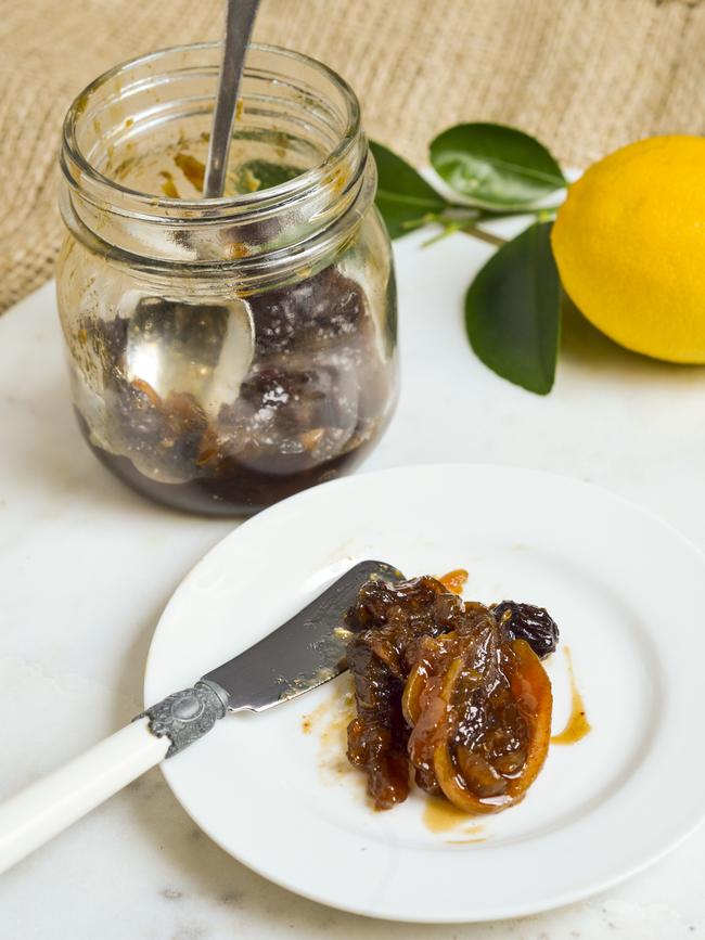 Adding value: Lemon and raisin chutney. Picture: Dannika Bonser