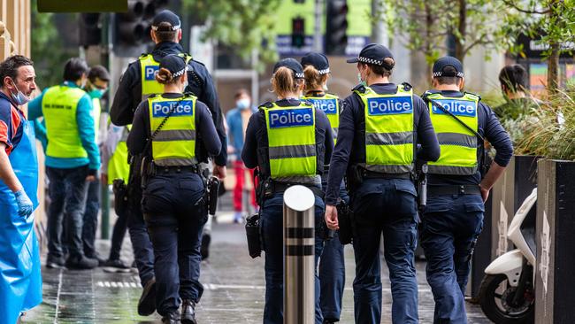 As Melbourne battles a crimewave, Victoria Police is facing a mass exodus. Picture: NCA NewsWire/Sarah Matray