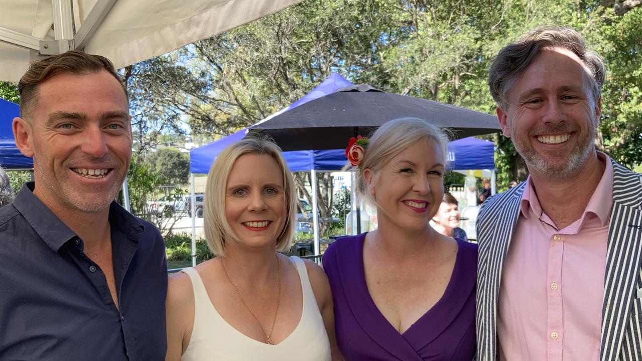 Phillip and Kylie Dickenson with Jody and Brendan Allen