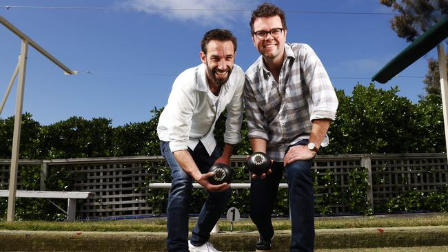 Charlie Jones and James Woodberry some of the organisers of the Boxing Day Bowlo at Taroona Bowls Club.  Picture: Nikki Davis-Jones