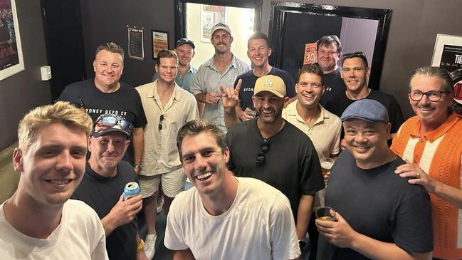 Glenn Maxwell was at The Gov last Friday with a group of Australian cricketers watching Brett Lee’s band Six and Out. Picture: Facebook