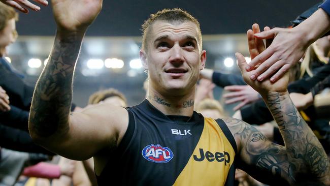 Dustin Martin took out Richmond's top award. Picture: Michael Klein