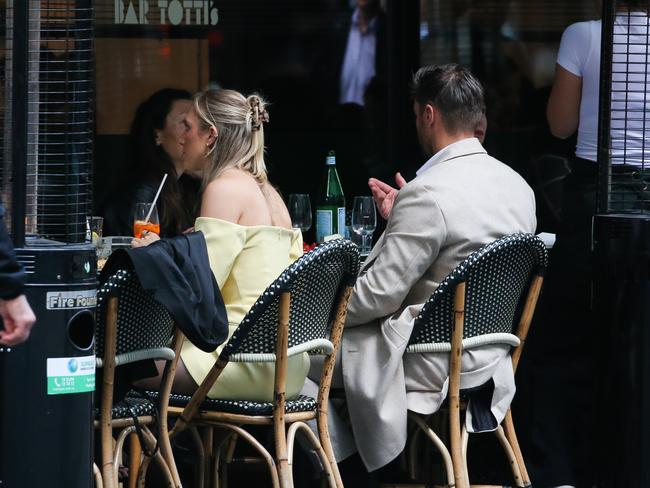 SYDNEY, AUSTRALIA - Newswire Photos - MAY 15:  Members of the public are seen during lunch time in the Sydney CBD dining out at a cafe despite the rising cost of inflation. Picture: NCA Newswire / Gaye Gerard