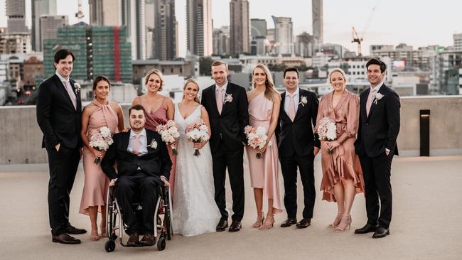 Wedding of Sarah Jones and Samuel Brown. Picture: Cloud Catcher