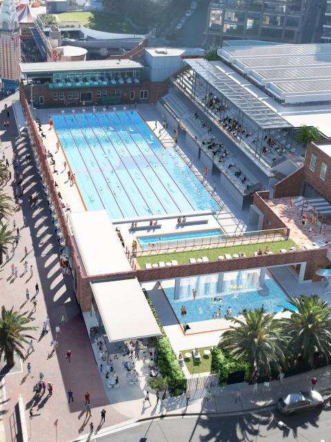 An artist’s view of what the revamp will look like.