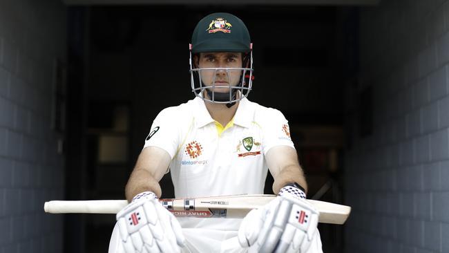 BRISBANE, AUSTRALIA - JANUARY 23: Kurtis Patterson of Australia poses during an Australian Test team portrait session at The Gabba on January 23, 2019 in Brisbane, Australia. (Photo by Ryan Pierse/Getty Images)