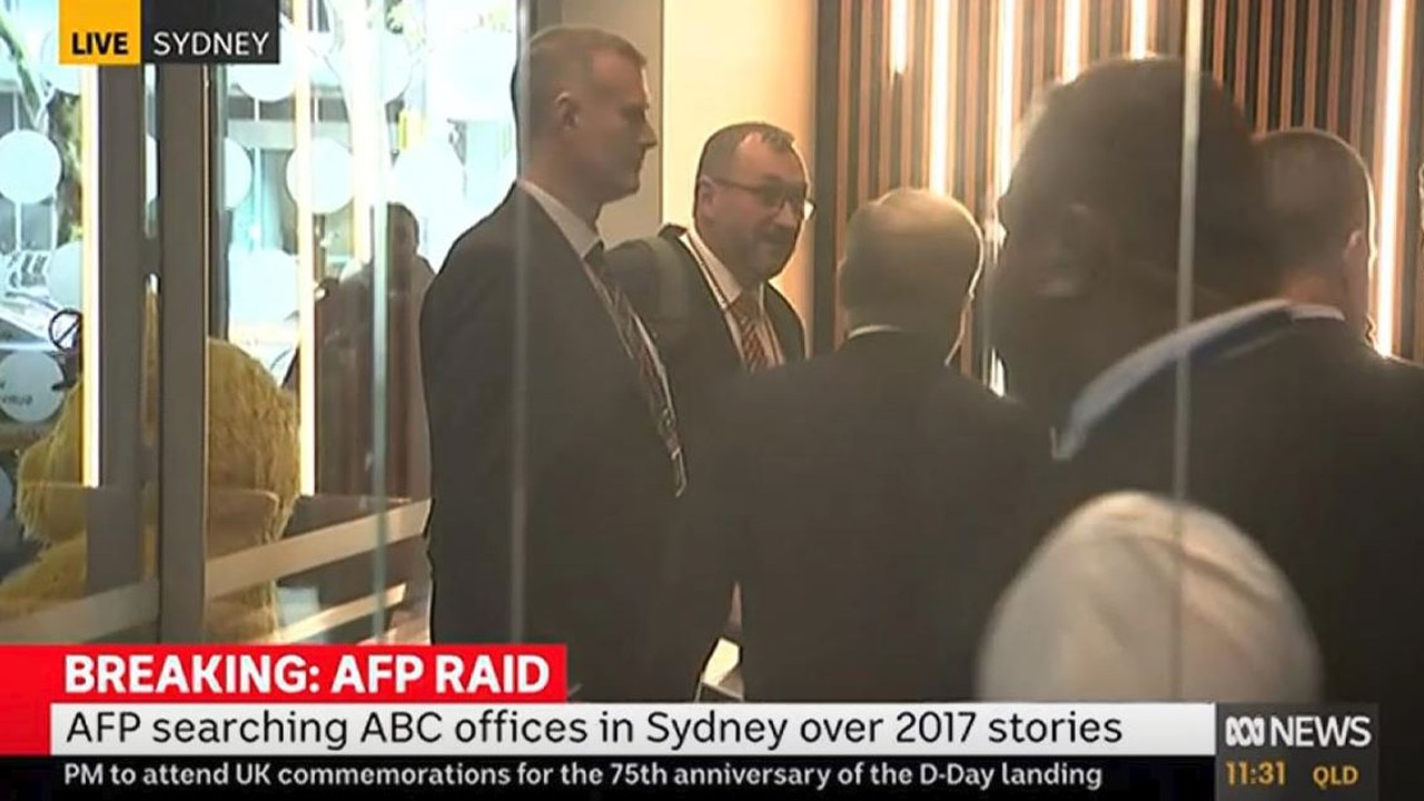 The AFP are searching the ABC offices in Ultimo. Source: ABC