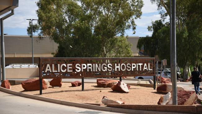 The 18-year-old was taken to Alice Springs Hospital in a critical condition. Picture: Alex Treacy