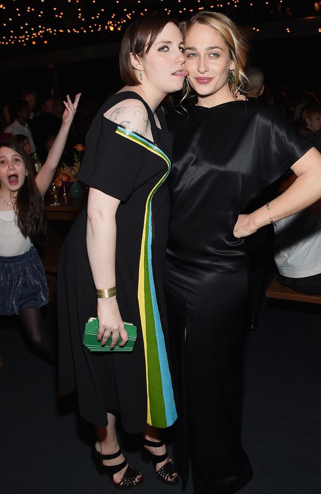 Lena Dunham and Jemima Kirke met when they attended the same New York high school. Picture: Jamie McCarthy/Getty Images