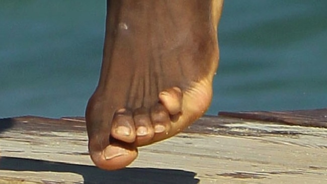 LeBron James feet are more than a little freaky.