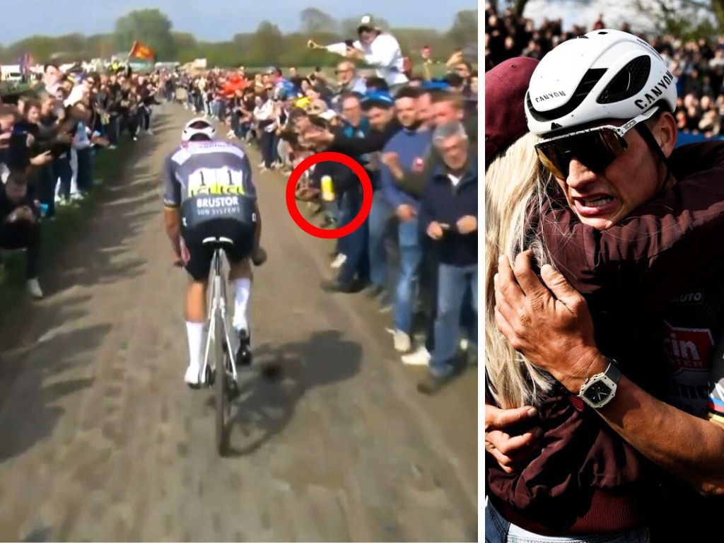 Cycling star Mathieu van der Poel (R) has claimed there 