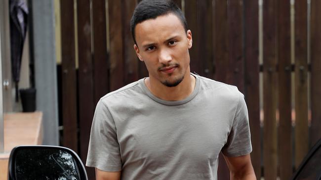 Kearyn Baccus yesterday following revelations of the assault charges.