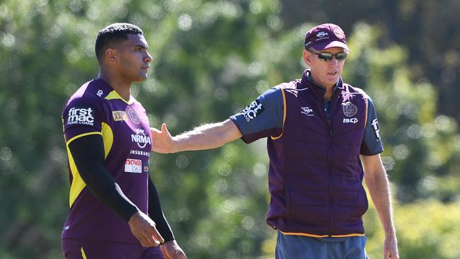 Tevita Pangai Junior came to the Broncos because of Wayne Bennett. Picture: AAP.