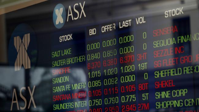 The S&amp;P/ASX 200 fell 0.6 per cent at a seven-day low close of 7381.95, but bounced off an intraday low of 7329.5 where it was down as much as 1.2 per cent. Picture: NCA NewsWire/Nikki Short