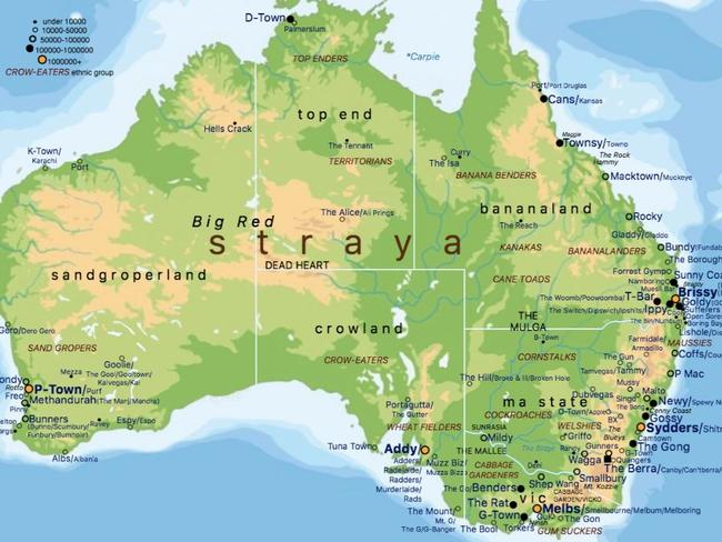 map reveals brutal truth about australia