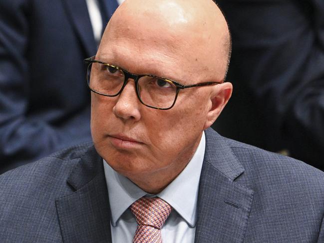 CANBERRA, AUSTRALIA, NewsWire Photos. FEBRUARY 6, 2024: Leader of the Opposition Peter Dutton during Question Time at Parliament House in Canberra. Picture: NCA NewsWire / Martin Ollman