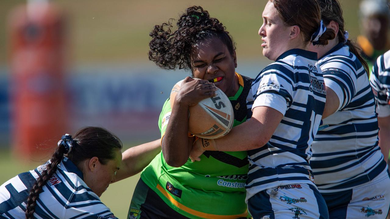 Palmerston Raiders take on the Darwin Brothers in the NRL NT semi final. Picture: Pema Tamang Pakhrin