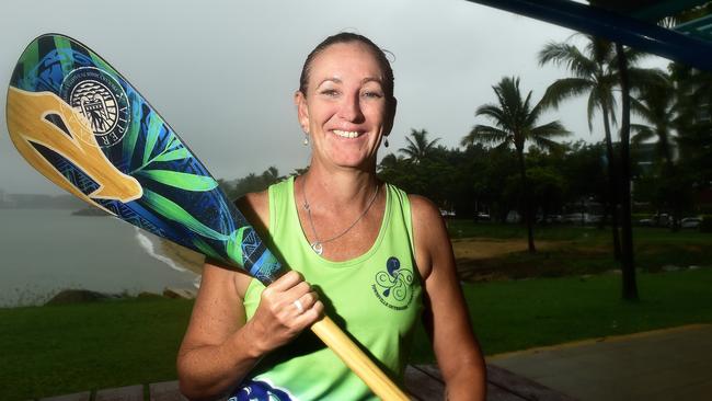 Fiona Hanson is a member of the Townsville Outriggers Canoe Club. PICTURE: MATT TAYLOR.