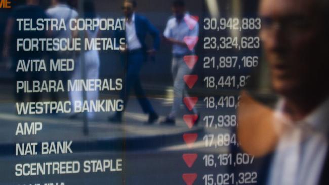 Commonwealth Bank was the strongest of the major lenders, jumping 1.3 per cent to $105.71 to offset some of the damage done by the materials and tech decline. Picture: Jenny Evans/Getty Images